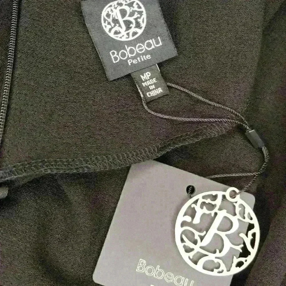 BOBEAU Solid Dolman Sleeve Faux Wrap Dress Size MP - Picture 11 of 15